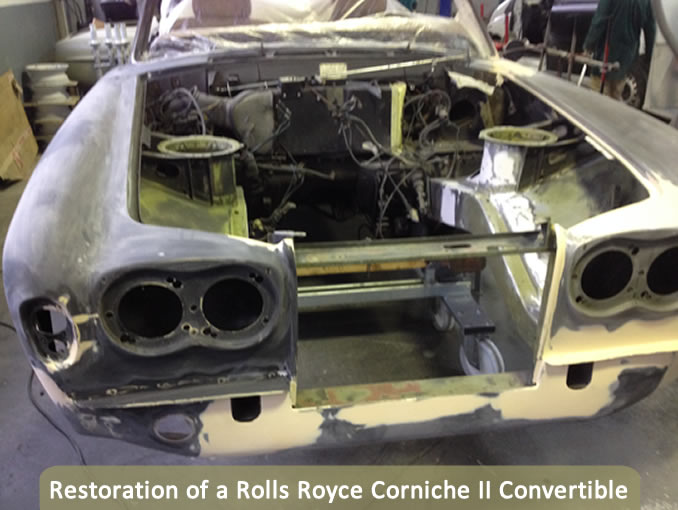 Restoration of a Rolls Royce Corniche II Convertible